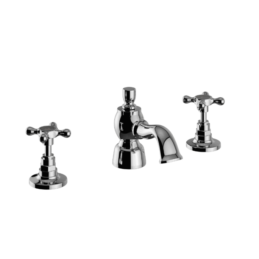 Heritage Trinity 3 Tap Hole Basin Mixer